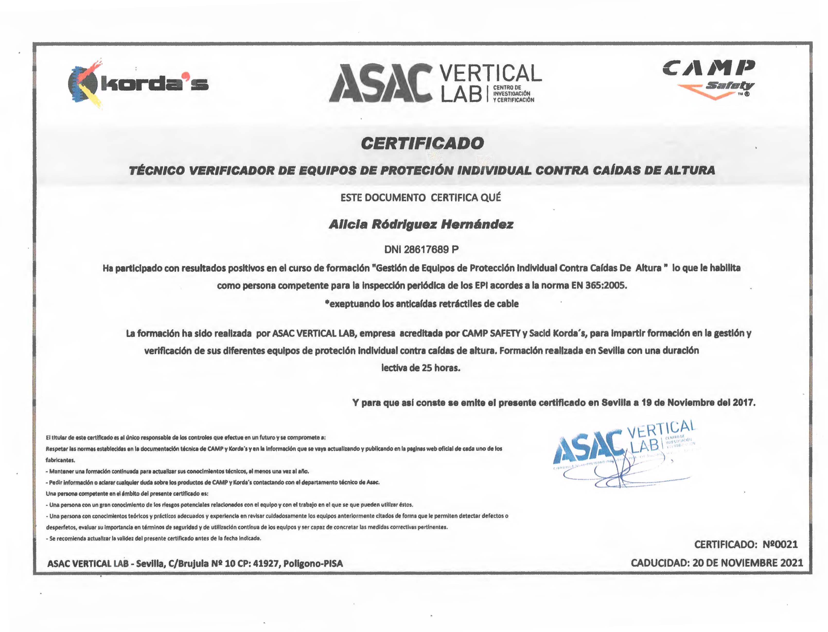 certificado